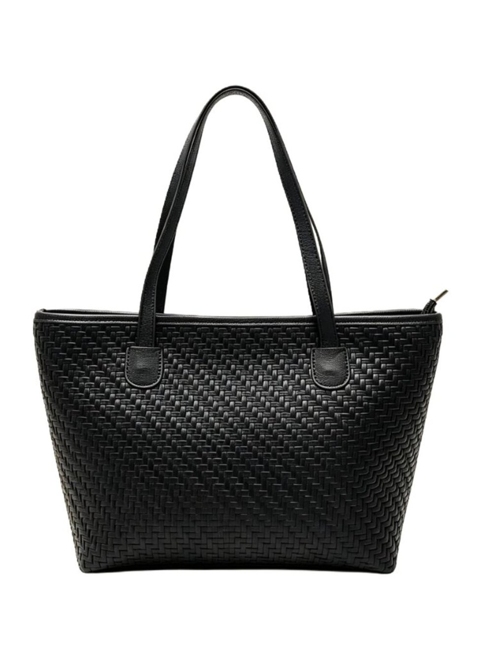 Woven Tote Bag for Women, Large Capacity Vegan Leather Work Bag, Oversize